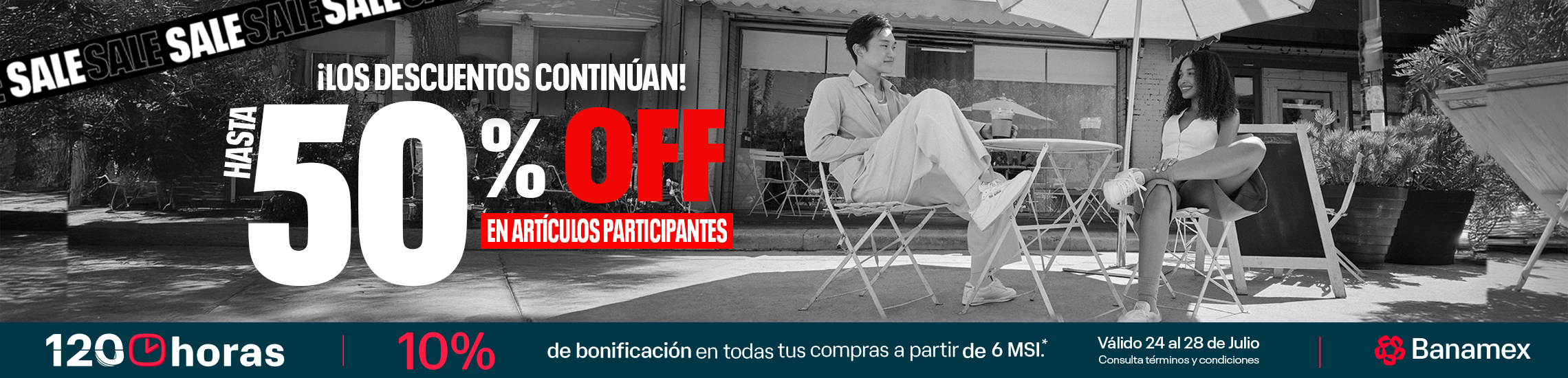 50% de descuento al pagar con tarjetas Banamex en artículos Reebok participantes