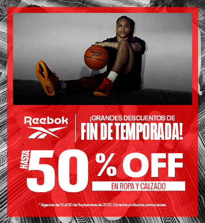 Reebok con descuentos en tenis y ropa deportiva para hombre y mujer, disponible en la tienda online