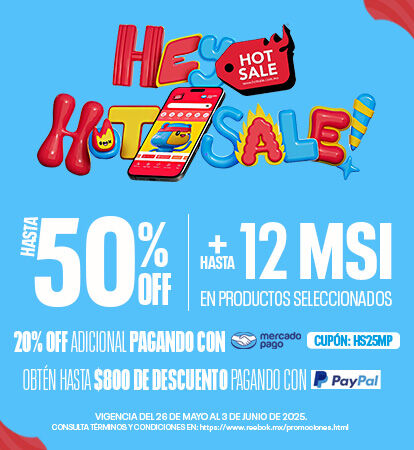 Hot Sale 2025, compra con ofertas de 50% de descuento y 12 meses sin intereses. Promociones bancarias con Mercado Pago y Pay Pal