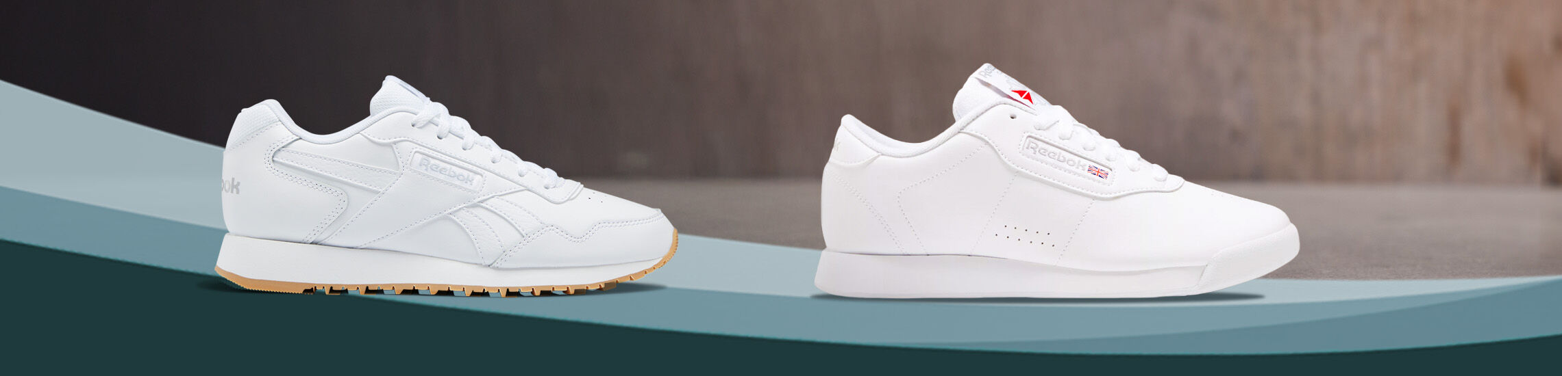 Tenis clásicos blancos Reebok Princess y Classic Leather
