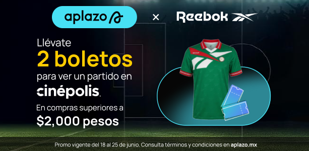 Promoci&oacute;n cinepolis con Aplazo x Reebok