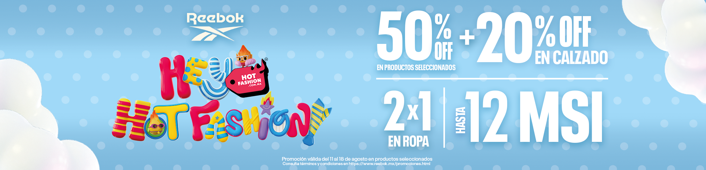 Llega HOT FASHION con Ofertas y Promociones en ropa y calzado de hasta 50% OFF y Meses sin Intereses