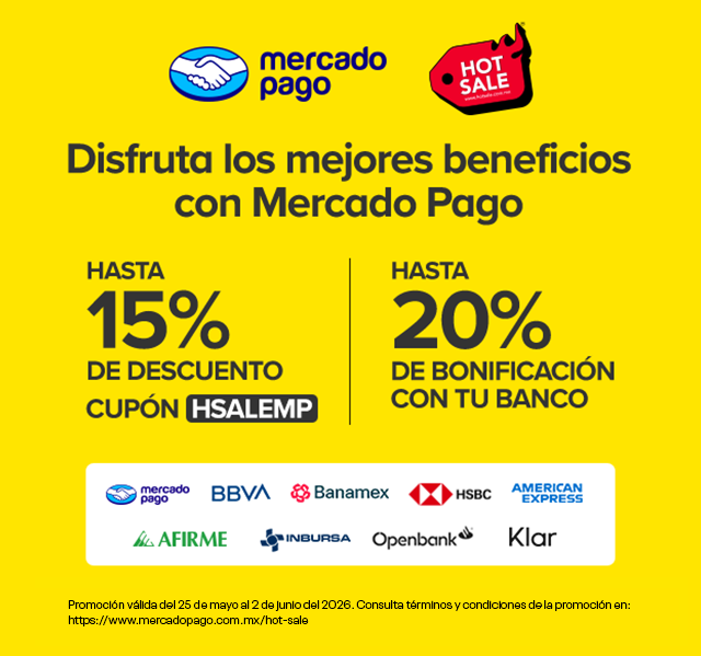 Promoci&oacute;n mobile Reebok Hot Sale con Mercado Pago, 15% descuento cup&oacute;n HSALEMP + 20% bonificaci&oacute;n bancaria.