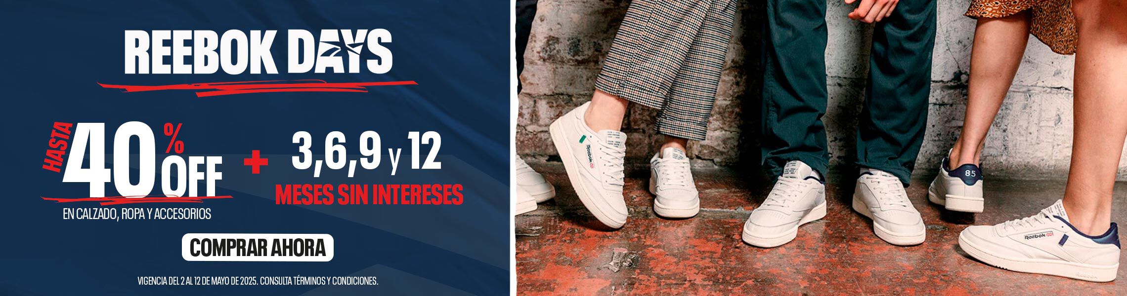 Hasta 40% de descuento y meses sin intereses en ropa, tenis y accesorios del 2 al 12 de mayo