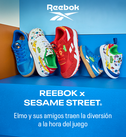 Reebok x Plaza Sésamo tenis con diseños inspirados en Elmo y Beto