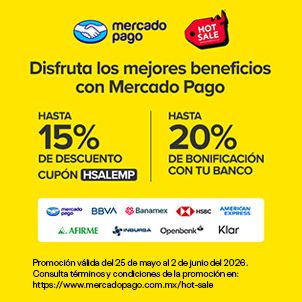 Promoci&oacute;n mobile Reebok Hot Sale con Mercado Pago, 15% descuento cup&oacute;n HSALEMP + 20% bonificaci&oacute;n bancaria.
