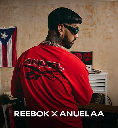 Colaboración Urbana Reebok X Anuel AA , moda streetwear con sudadera, tenis y playera