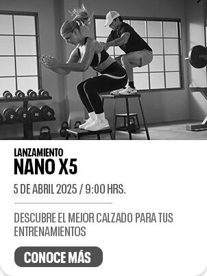 Evento de lanzamiento Reebok Nano X5. Regístrate para el 5 de abril de 2025