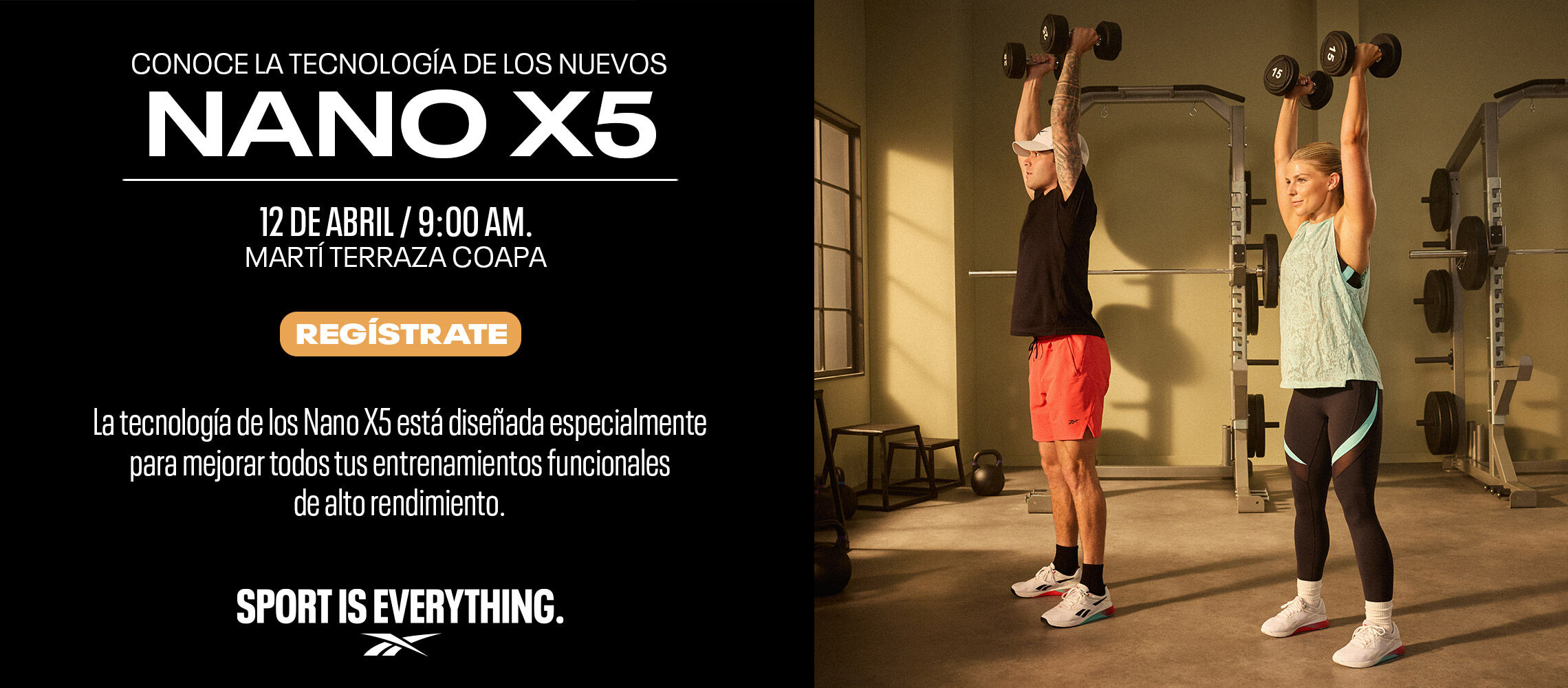 Lanzamiento de tenis para gym en Martí Terraza Coapa 12 de abril, regístrate aquí