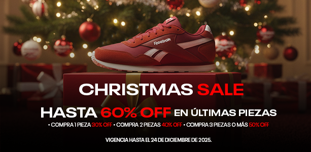 &iexcl;Aprovecha! Reebok tiene hasta 60% de descuento en art&iacute;culos seleccionados para esta Navidad, 30% en Chamarras y hasta 12 MSI. El mejor regalo para toda la familia esta Navidad.