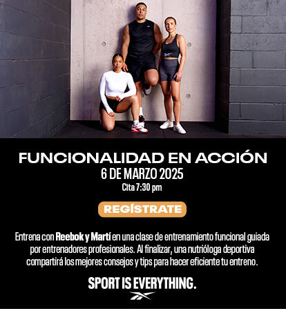 Evento Funcionalidad en Acci&oacute;n: entrenamiento funcional con Reebok y Mart&iacute;.