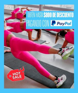 800 pesos de descuento con Pay Pal en este Hot Sale en tus tenis y ropa de Reebok México