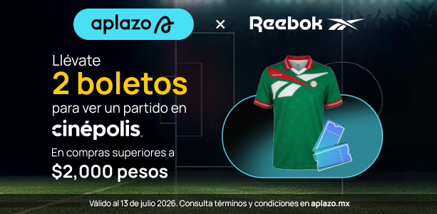 Promoci&oacute;n con aplazo y cinepolis en Reebok