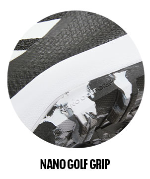Detalle thumb Reebok Nano Golf con tecnolog&iacute;a Nano Golf Grip, suela con tracci&oacute;n texturizada en blanco y negro.