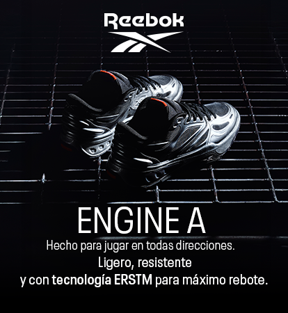 Detalles de los Reebok Engine A con tecnolog&iacute;a ERSTM para m&aacute;xima estabilidad