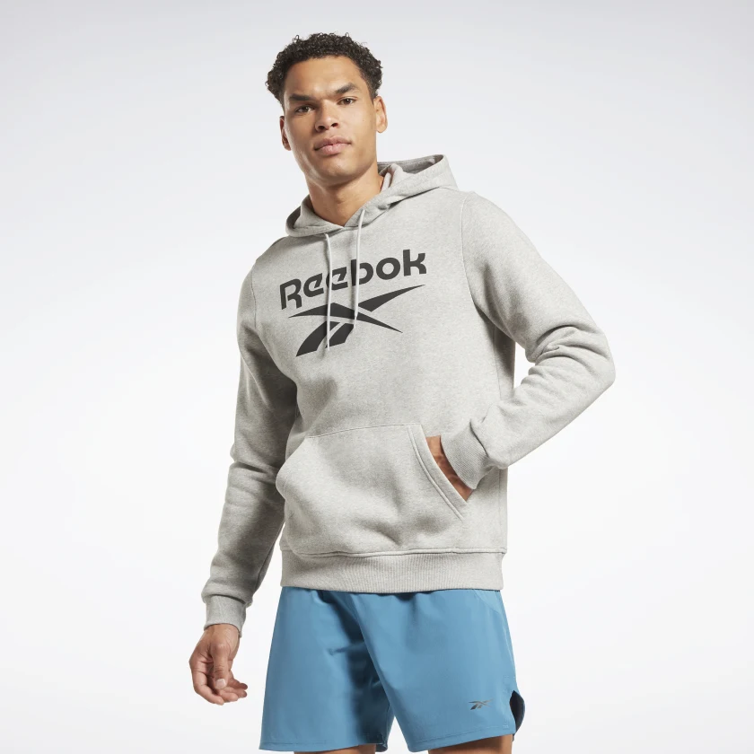 Sudadera con gorro Identity Fleece Stacked Logo